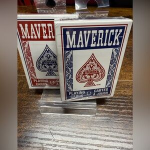 New sealed Maverick Playing Cards Set - Red and Blue​